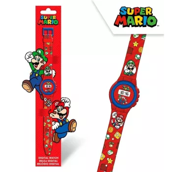Orologio da polso per bambini Euroswan Super Mario — orologio analogico/digitale per bambini, modello GSM4234