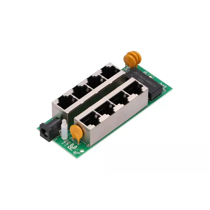 Iniettore PoE Extralink Gigabit 4 porte, 4x 1000Mb/s RJ45, 48V, blu/nero