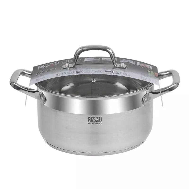 Resto utensili da cucina Libra 4,6 L rotondo acciaio inox