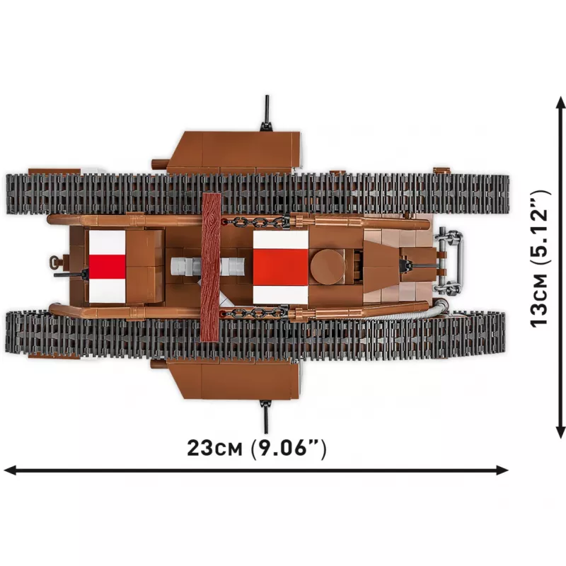 Set da costruzione Cobi Building Blocks Mark V Male NO 9199 — 844 pezzi