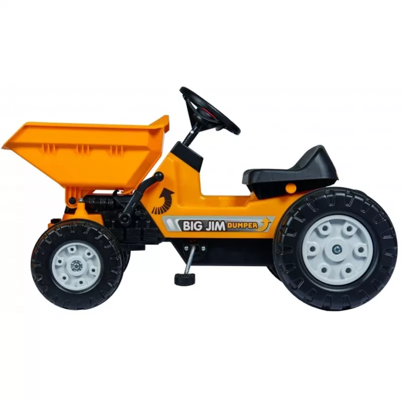 Simba-Dickie BIG Jim dumper, camion ribaltabile giocattolo, plastica, per 3–5 anni, nero e giallo