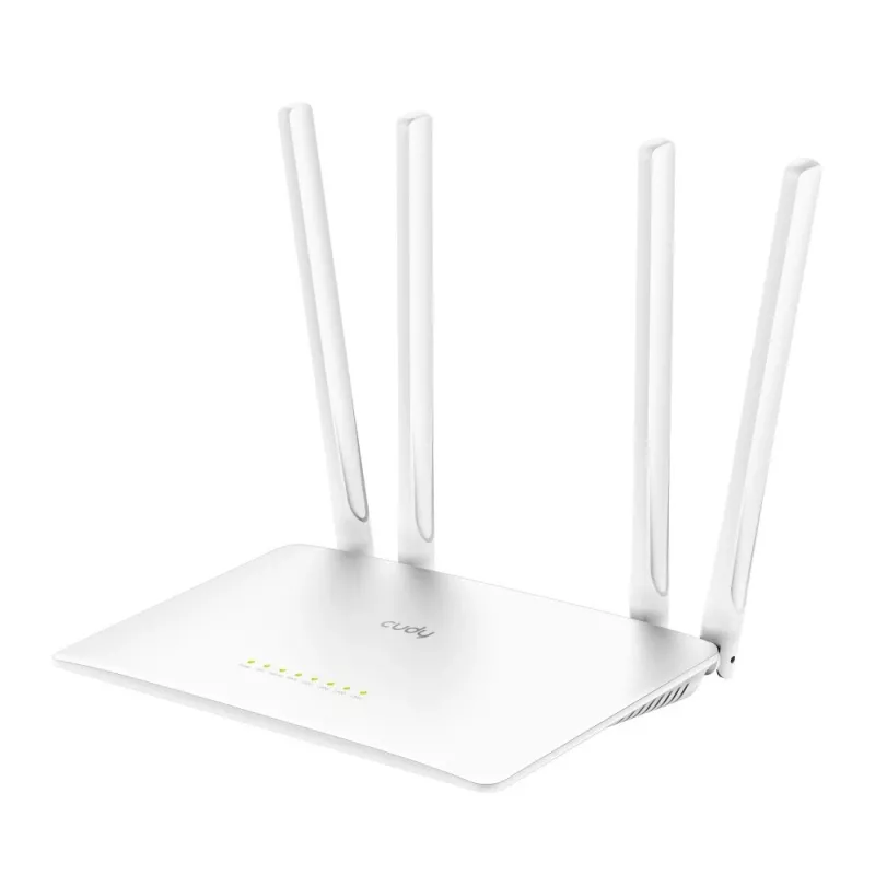 Router da tavolo Cudy WR1200 Dualband Wi‑Fi 5 (802.11ac) 867 Mbit/s, 4x RJ‑45 LAN, bianco