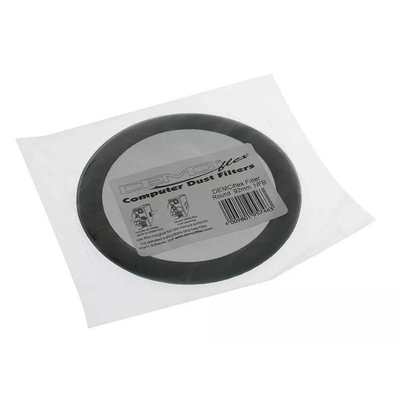 DEMCiflex DF0015 filtro antipolvere, 92 mm, rotondo, nero/nero
