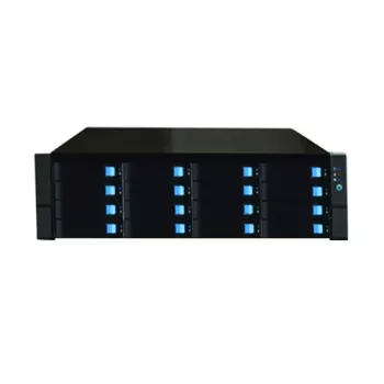 Server dati 16x HDD 3,5 pollici, 3U, rack 19 pollici, G3900, 8 GB RAM, 128 GB M.2