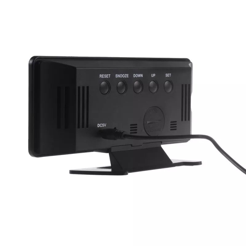 Sveglia digitale LED GreenBlue GB395 con indicazione della temperatura