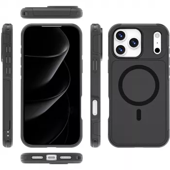Custodia Border 4smarts Defend iPhone 17 Pro Max nero 17,5 cm