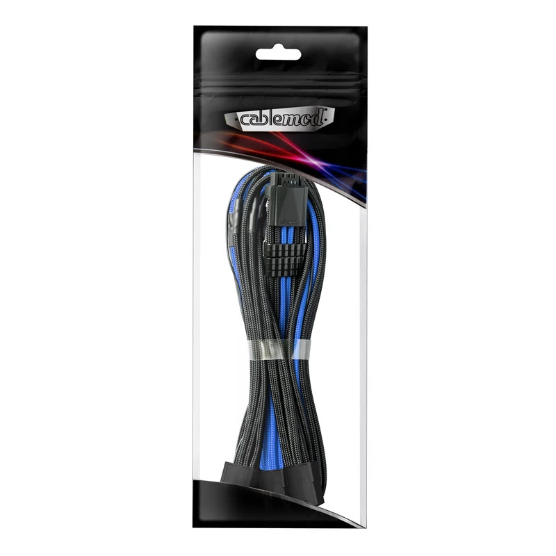 Cavo CableMod PRO ModMesh da 12VHPWR a 3x PCI-e, 45 cm, nero/blu