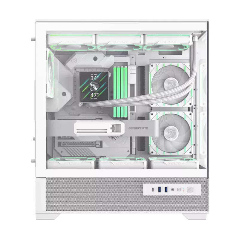 Case Gamemax | VISTA 2 AW | bianco | Midi-Tower | alimentatore non incluso