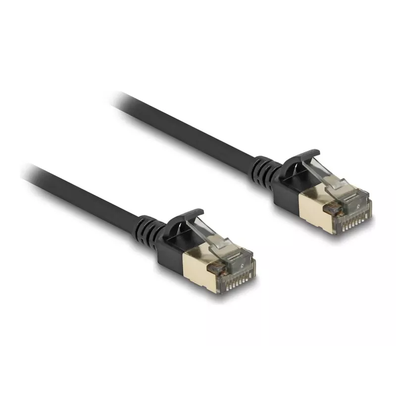 Cavo di rete DeLOCK RJ45 Cat.8.1 F/FTP slim Pro 5 m nero