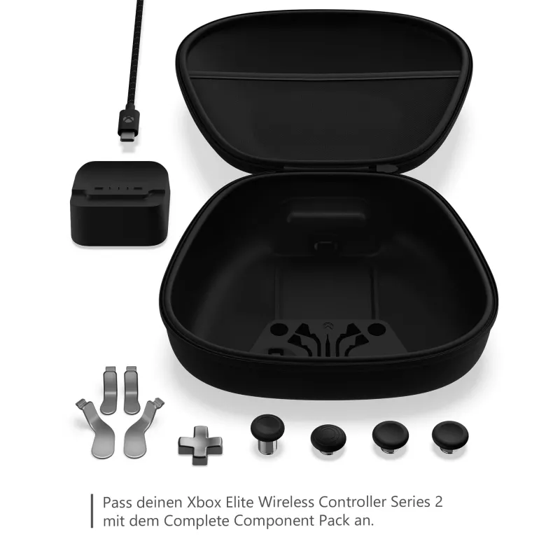 Kit componenti completo per controller gaming Microsoft Xbox Elite Wireless Controller Series 2 nero argento