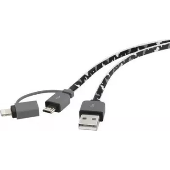 Cavo USB Renkforce RF4145364 — USB 2.0, USB-A a USB-Micro-B e Apple Lightning