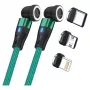 Cavo USB RealPower MagneticCharge2 1 m verde ricarica rapida trasferimento dati