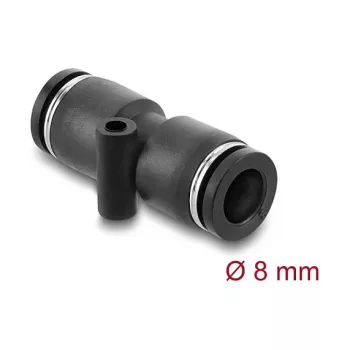 DeLOCK 60743 raccordo pneumatico 8 mm dritto con foro di montaggio