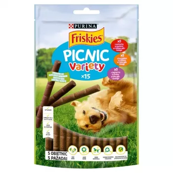 Cibo umido per cani in busta Purina Nestlé FRISKIES Picnic Variety 126 g — cani adulti, agnello/manzo, busta 126 g