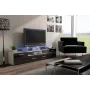 Mobile TV Cama EVORA 200 bianco/nero lucido
