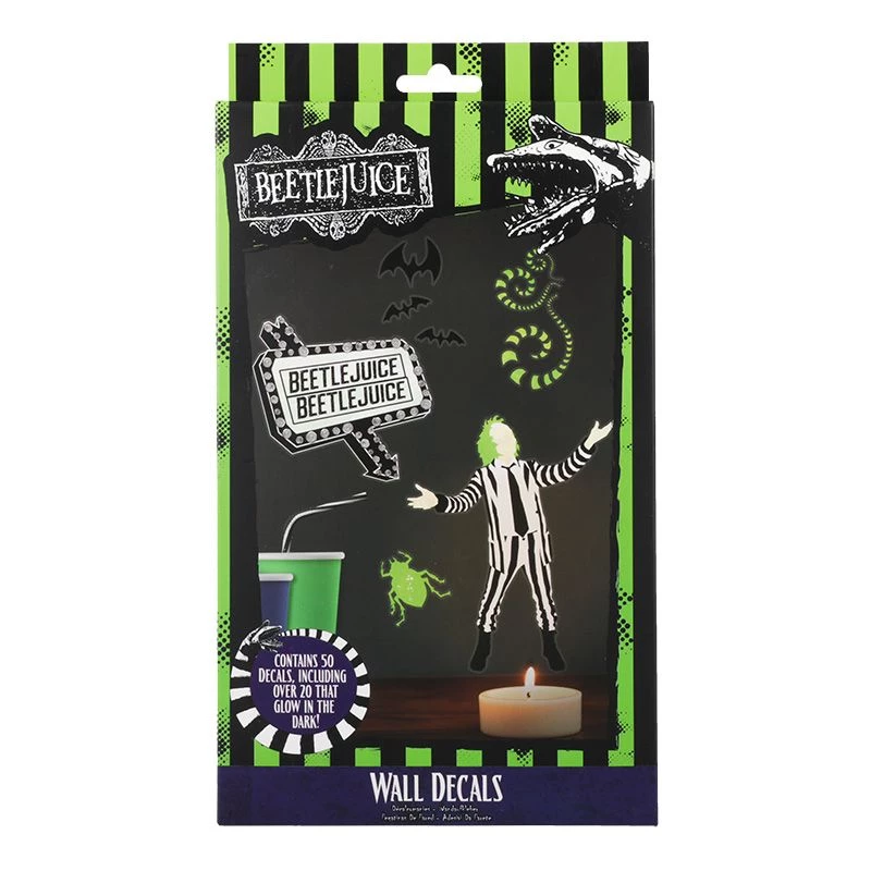 Adesivi da parete Paladone Beetlejuice design PP13439BJ – set decorativo di adesivi da parete