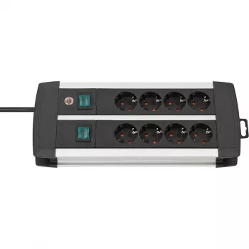 Prolunga elettrica Brennenstuhl 1391000908 3 m 8 prese AC per interni nero bianco