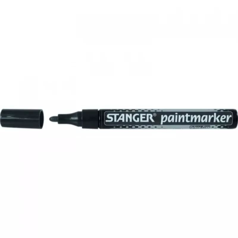 Pennarello per vernice STANGER nero, 2-4 mm, 1 pz. 219011