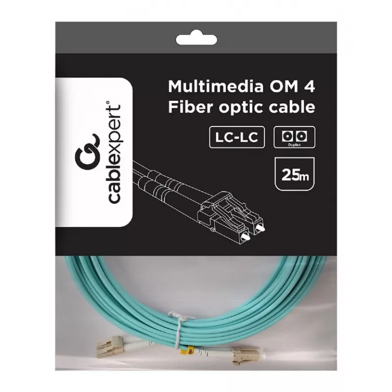 Cavo multimodale duplex OM4 50/125, LC/LC, 25 m
