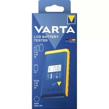 Tester batterie Varta 00893 101 111 LCD digitale dispositivo portatile per AA AAA 9V a bottone