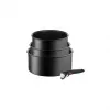Set di pentole TEFAL, 4 pezzi | L7649453 Ingenio Ultimate | 16/18/20 cm | alluminio | nero