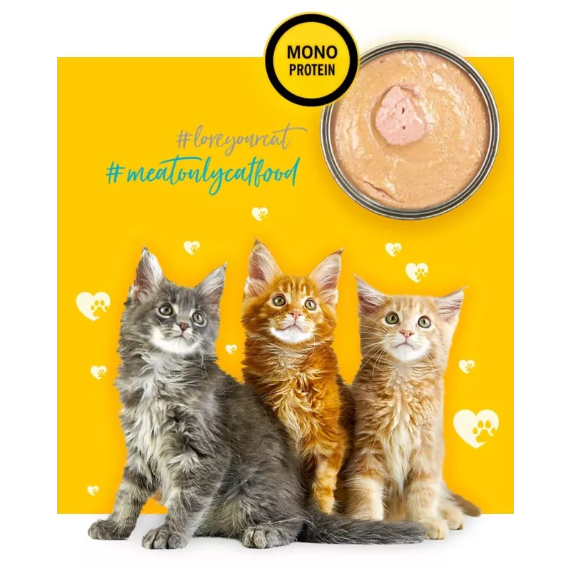 3COTY pollo per gattini - cibo umido per gatti - 80g