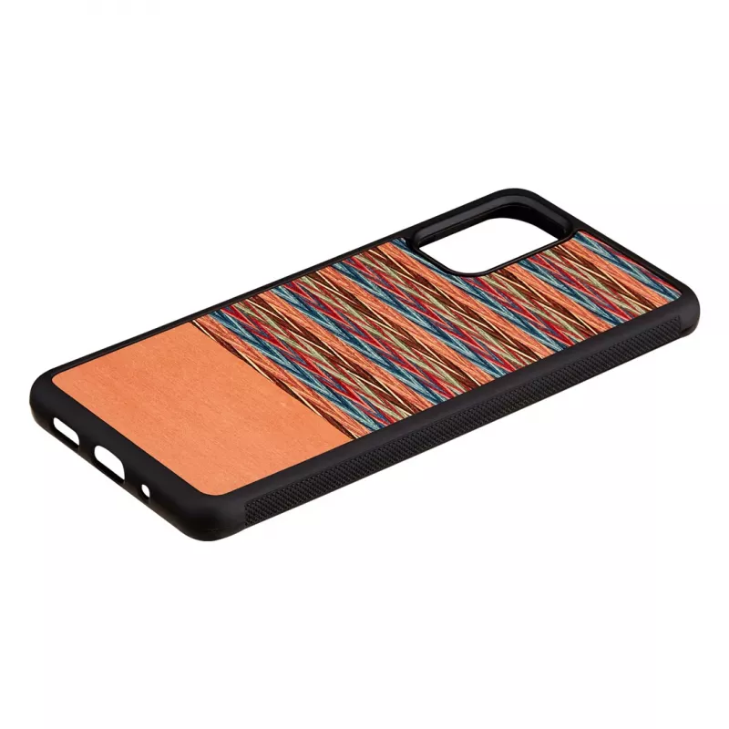 Custodia per cellulare man and wood per Samsung Galaxy S20+ — marrone a quadri con bordo nero