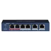 Hikvision DS-3E0106HP-E collegamenti di rete unmanaged Fast Ethernet (10/100) supporto PoE blu