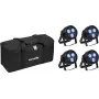 EUROLITE 20000949 set di luci LED PAR 4x Hybrid Spot con soft-bag