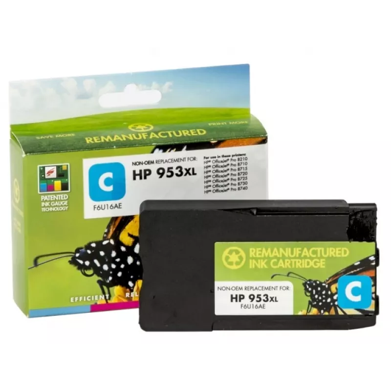 Compatibile Static Control HP 953XL (F6U16AE) cartuccia d'inchiostro, ciano (nuovo chip)