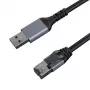 Cavo Internet CAT6 UTP, USB3.0 Type-A - RJ45, 1 m