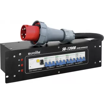 EUROLITE SB-1200B distributore di corrente 1200W 16A ciabatta con protezione integrata