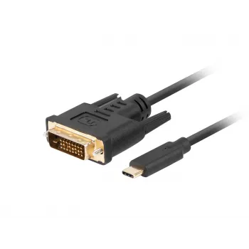 Adattatore per cavo video LANBERG CA-CMDV-10CU-0030-BK, USB Type-C a DVI-D, 3 m, nero