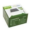 GB128 Lampada solare LED per pali di recinzione e giardino, nero - verde blu