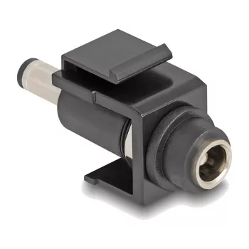Modulo Keystone DeLOCK DC 5,5 x 2,1 mm femmina su maschio nero