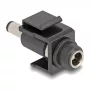 Modulo Keystone DeLOCK DC 5,5 x 2,1 mm femmina su maschio nero