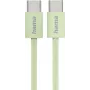 Hama Cavo USB Fabric USB 2.0 1 m USB-C verde