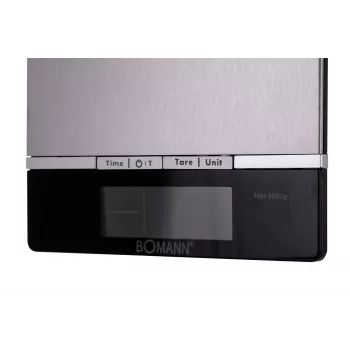 Bomann KW 1421 CB – LCD – nero – acciaio inox – 160 x 230 x 18 mm – 18 mm – AAA – acciaio inox (614211)