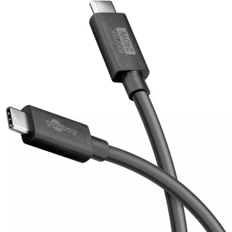 Cavo USB-C WENTRONIC USB4 Gen4 1.2m — supporta 16k@60Hz e 4K@120Hz
