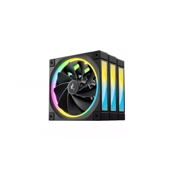 Ventola per case DeepCool FL12R 120mm ARGB confezione da 3 nero