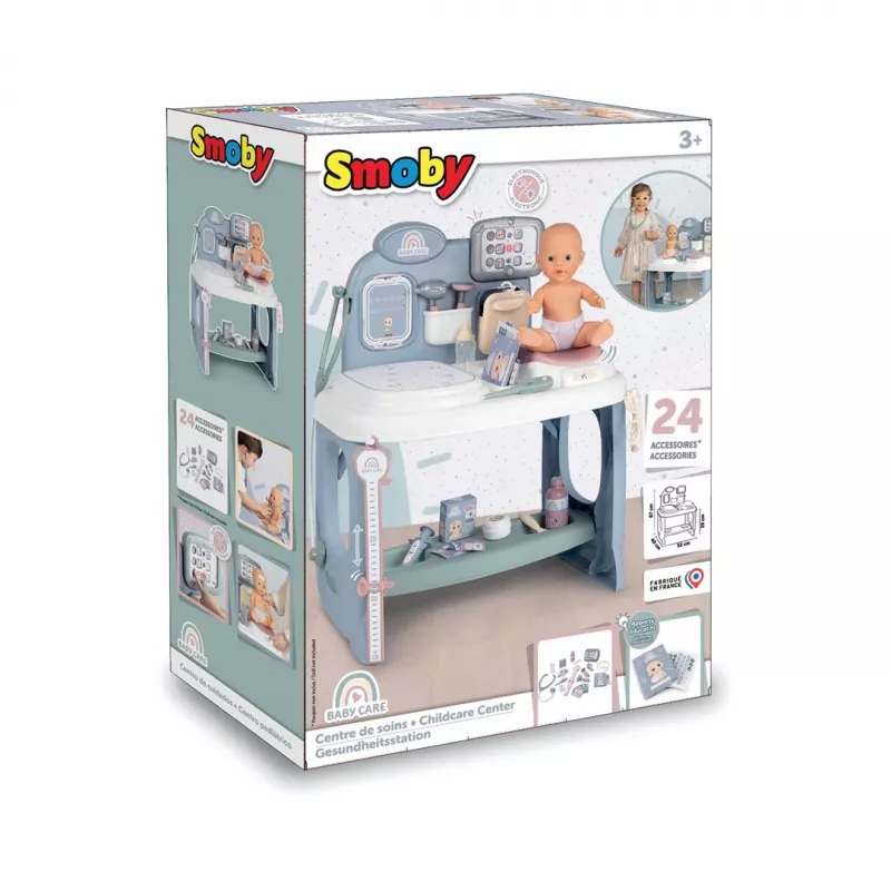 Smoby Baby Care Center modello 2024 240305 con accessori e funzioni interattive