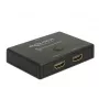 Switch DeLock HDMI 2 - 1 bidirezionale 4K 60 Hz - switch video/audio - 2 x HDMI - desktop