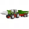 Bruder Roadmax trattore con caricatore frontale e rimorchio ribaltabile