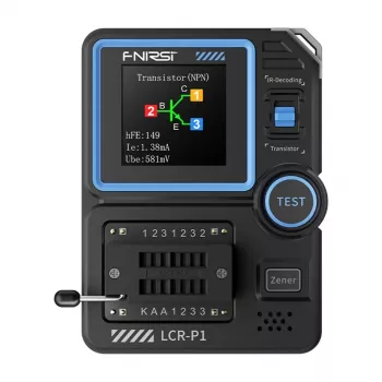Tester multifunzione LCR per transistor e condensatori FNIRSI resistenza 0,01–50 Ω