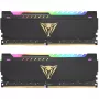 32 GB Patriot DIMM 3600 (2x 16 GB) Dual-Kit (nero, PVSR432G360C8K, Viper Steel RGB, INTEL XMP)