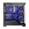 Case PC MODECOM Volcano Stellar 5F ATX Midi Tower, vetro temperato, 5 ventole preinstallate, USB‑C, supporta microATX/ATX, GPU max 420 mm, altezza dissipatore CPU 175 mm