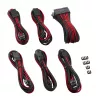 CableMod PRO ModMesh CM-PCAB-BKIT-NKKR-3PK-R kit di cavi di prolunga, nero/rosso