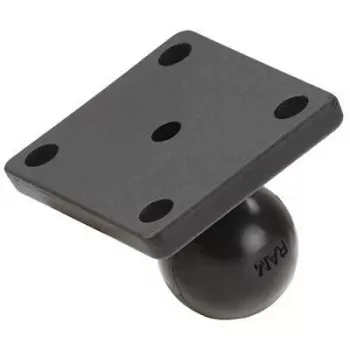 Piastra base RAM Mounts rettangolare (2 x 1.7 ) - sfera B (1 ), fori AMPS (RAM-B-347U)