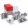 PSG 60.00P.70 kit carrello per cancelli scorrevoli per guida 70x70x4 mm
