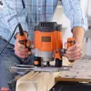 Router/Trimmer Black & Decker KW1200EKA-QS — fresatrice compatta con regolazione della profondità, design ergonomico